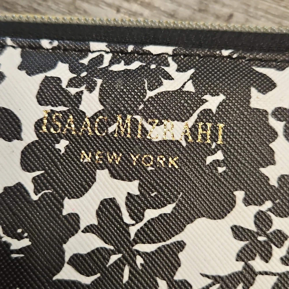 Isaac Mizrahi Black and WhiteFloral Pencil case